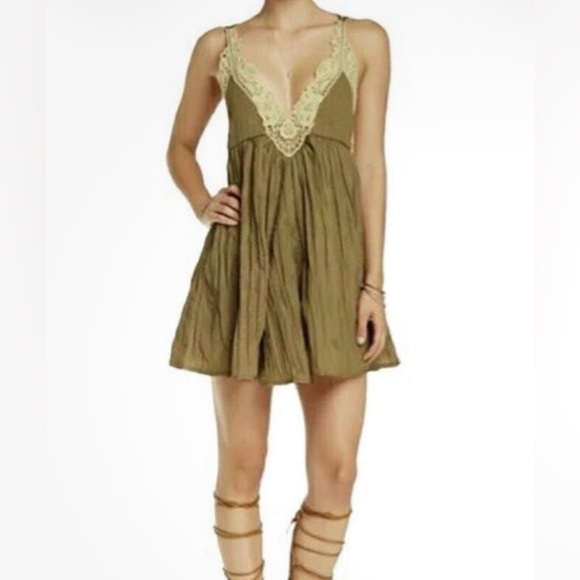 Free People Breathless lave mini babydoll dress. Size medium. - Picture 4 of 15